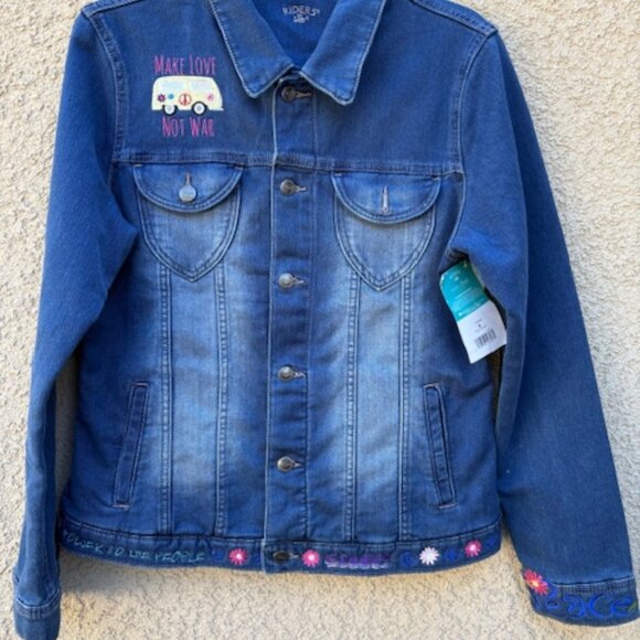 WOMENS LEE RIDER EMBROIDERED DENIM JACKET - Picture 8 of 8